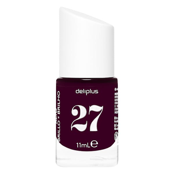 Laca de uñas alto brillo Deliplus 27 burdeos
