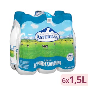 Leche semidesnatada Asturiana