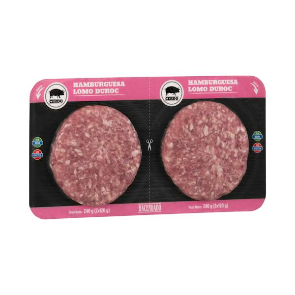 Hamburguesa de lomo de cerdo duroc