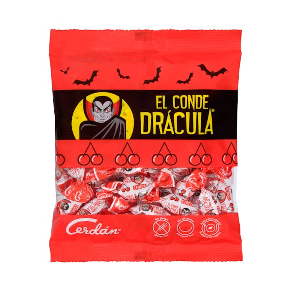 Caramelos El Conde Drácula sabor cereza Cerdán