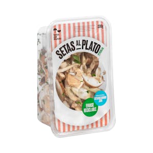 Setas al plato con perejil