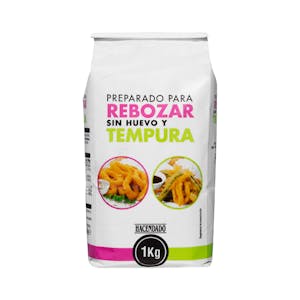 Preparado para rebozar Hacendado sin huevo y tempura