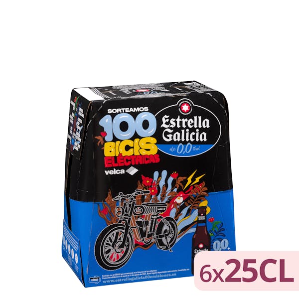 Cerveza 0,0% sin alcohol Estrella Galicia