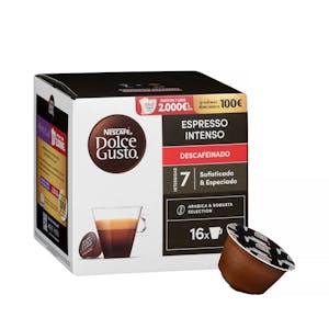 Café en cápsula descafeinado espresso intenso Dolce Gusto