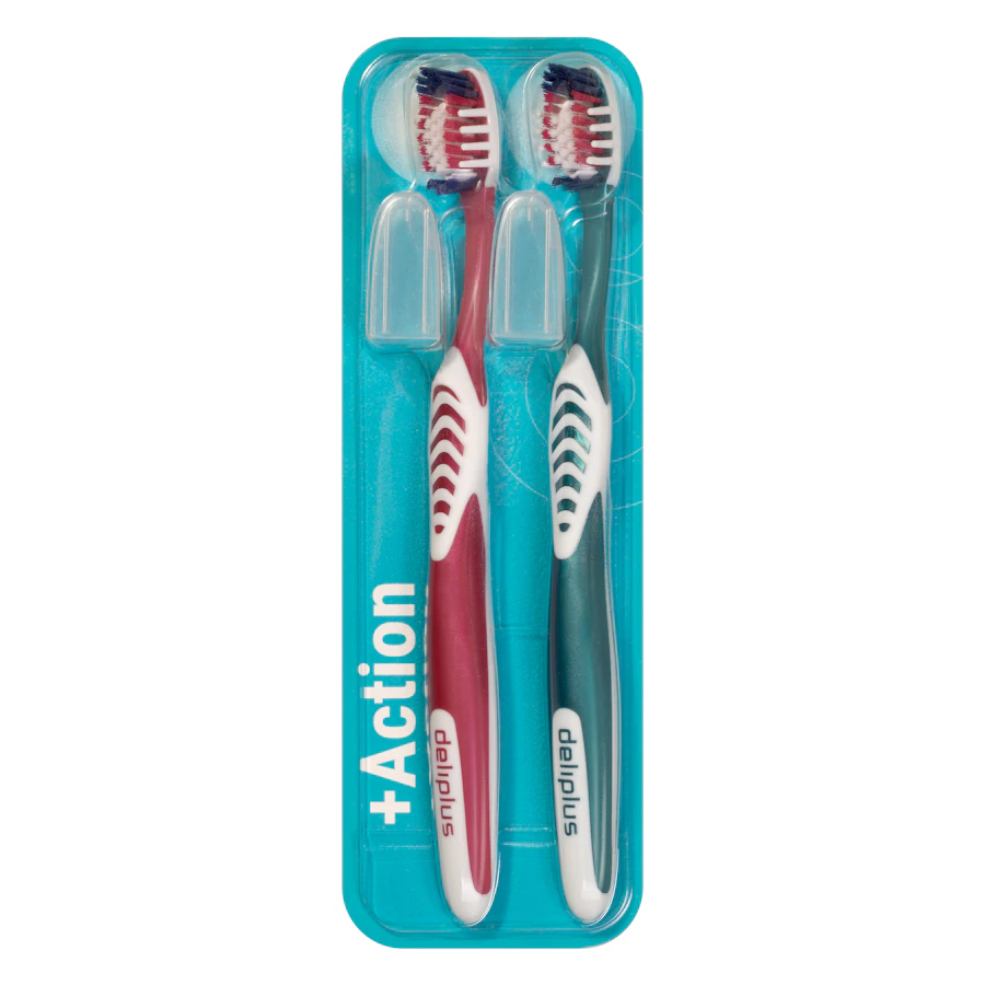 Cepillo dental Medio Deliplus + Action – Mercadona – صورة المنتج