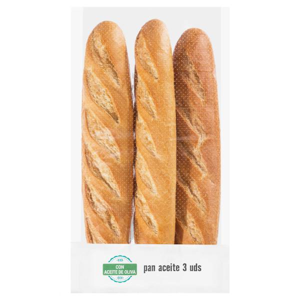 Imagen de 3 Barras de pan aceite de oliva