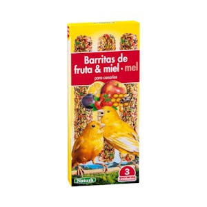 Barritas de fruta y miel para canarios Natura