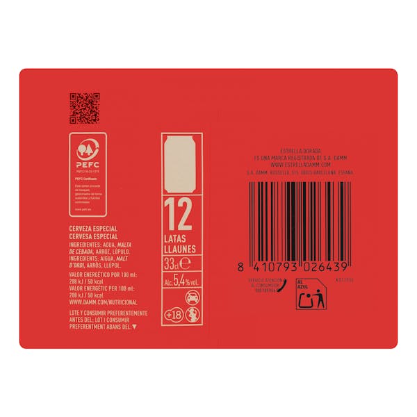 Cerveza Estrella Damm