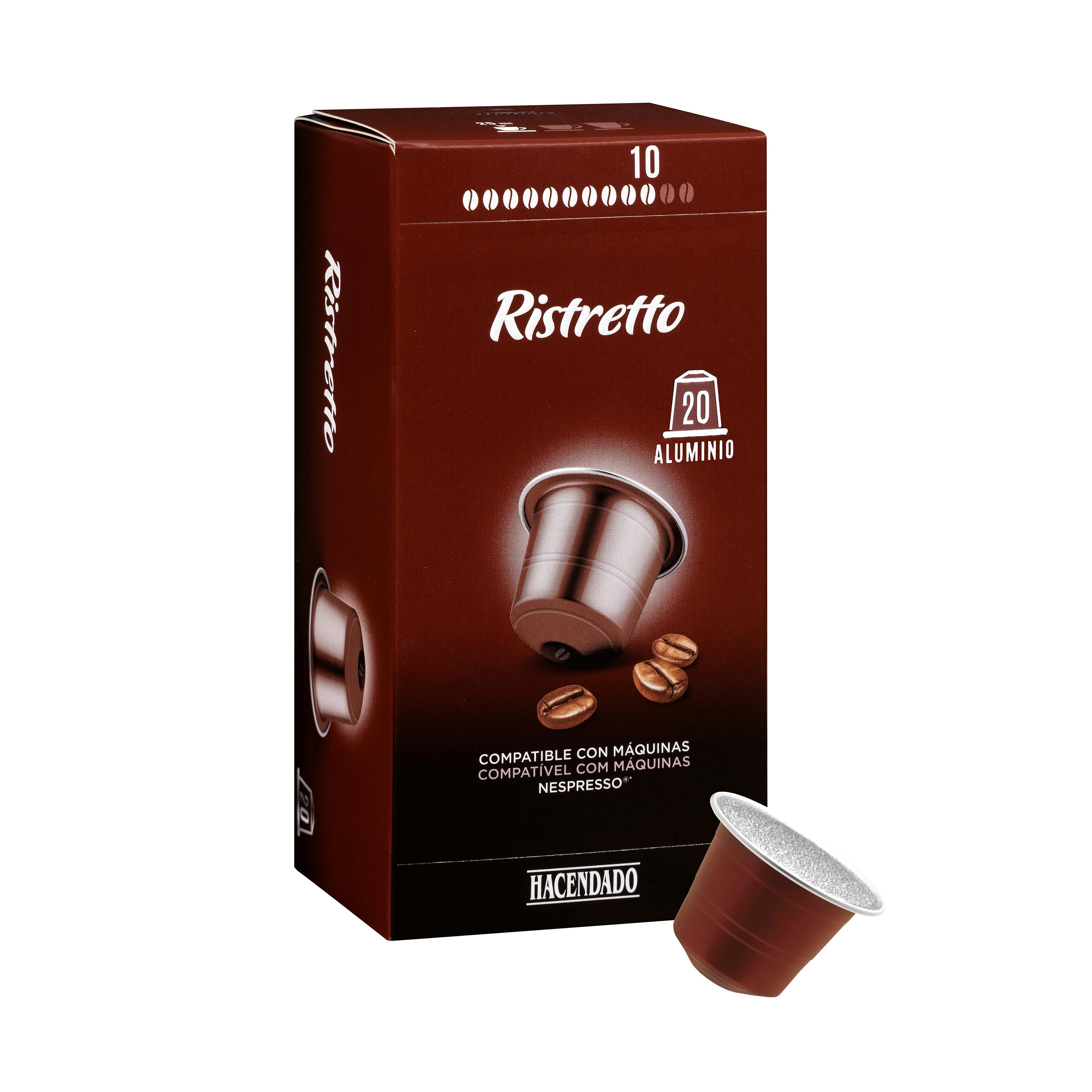 Café en cápsula ristretto Hacendado | Mercadona compra online