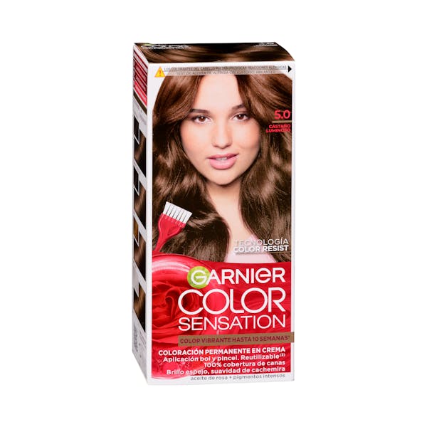 Coloración permanente 5.0 castaño luminoso Color Sensation