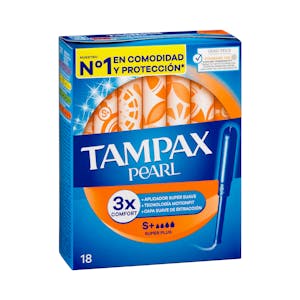 Tampones super plus Tampax Pearl con aplicador
