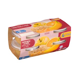 Papilla cuatro frutas con avena +8 meses Hacendado