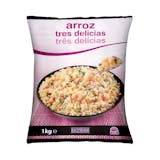 Arroz tres delicias Hacendado ultracongelado