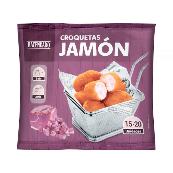 Croquetas de jamón Hacendado ultracongeladas