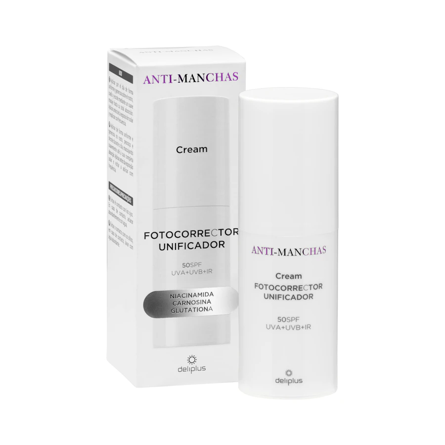 Crema facial fotocorrector unificador anti-manchas Deliplus FPS 50 – Mercadona – صورة المنتج