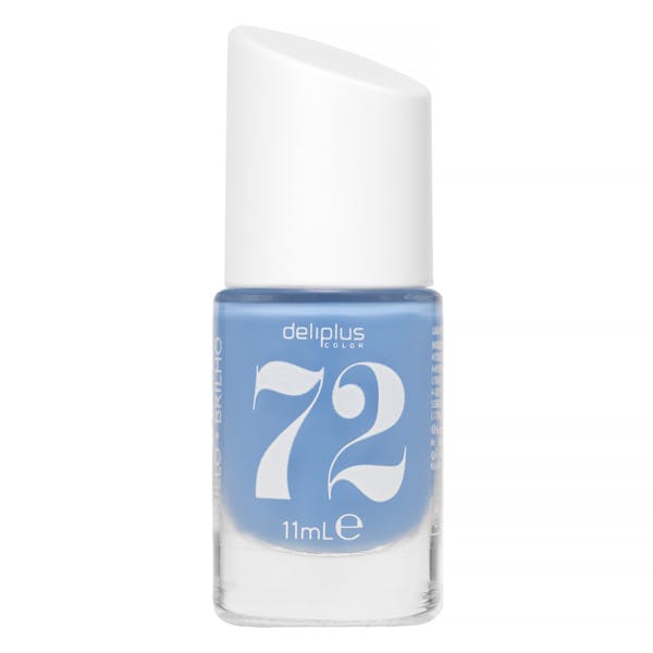 Laca de uñas alto brillo Deliplus 72 azul