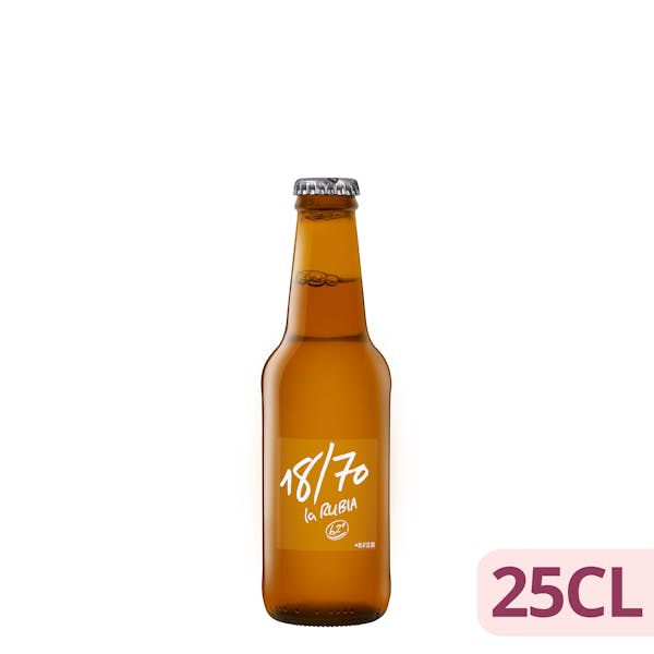 Cerveza especial 18/70 La Rubia