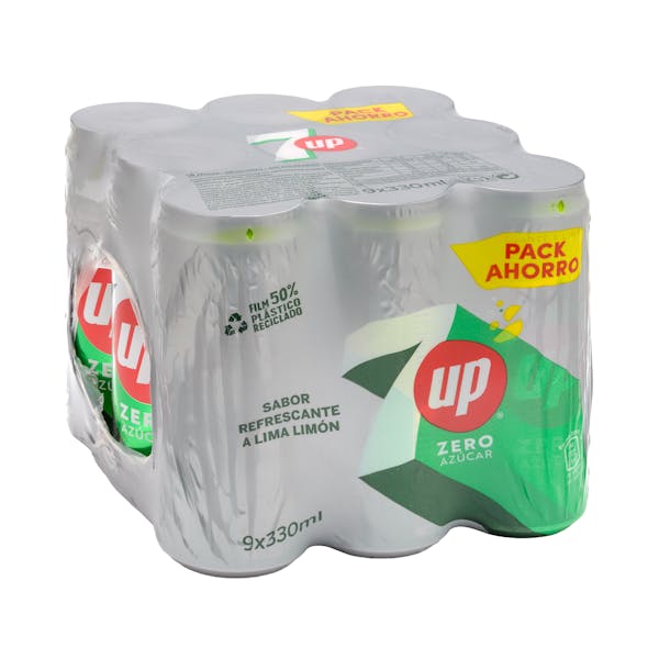 Refresco lima limón 7 Up Zero azúcar