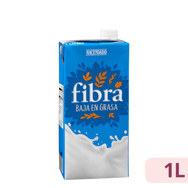 Bebida láctea semidesnatada con fibra Hacendado