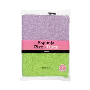 Esponja de baño rizo suave Deliplus