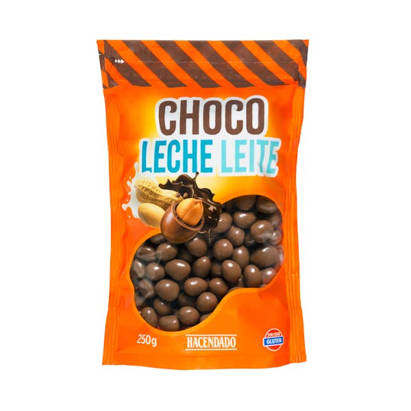 Imagen de Cacahuetes Hacendado chocolate con leche