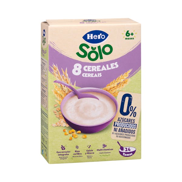 Papilla 8 cereales Hero +6 meses