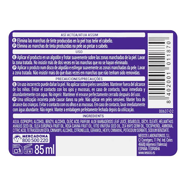 Etiqueta / ingredientes
