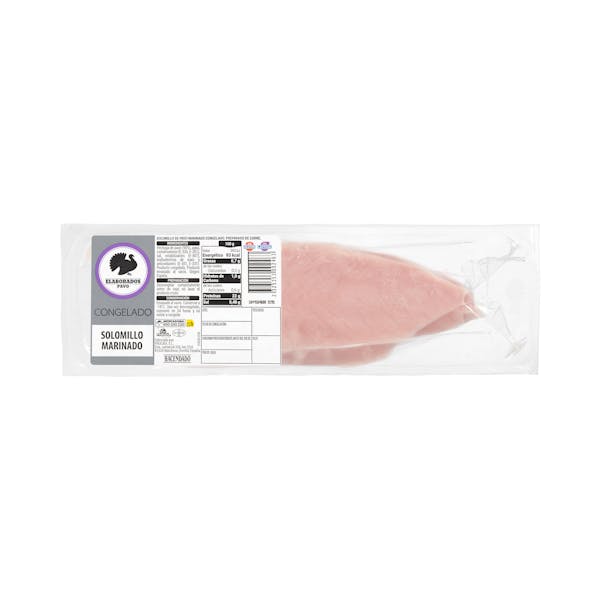 Solomillo de pavo marinado congelado