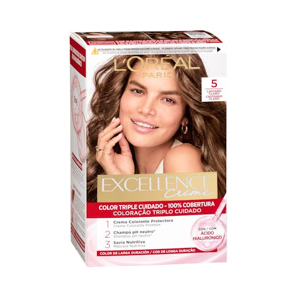Imagen de Coloración permanente 5 castaño claro Excellence Creme
