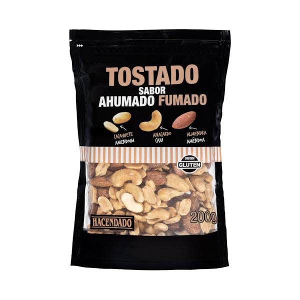 Imagen de Cocktail frutos secos tostados Hacendado sabor ahumado