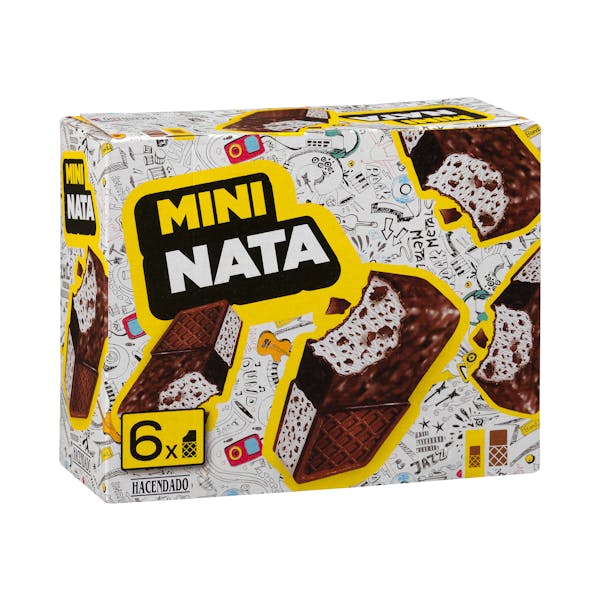 Imagen de Helado mini sándwich nata Hacendado