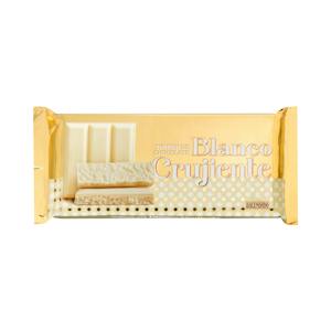 Turrón de chocolate blanco crujiente Hacendado