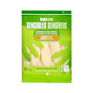 Guantes de látex Bosque Verde talla mediana-grande