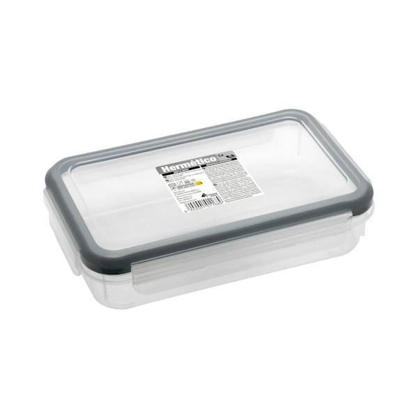 Imagen de Recipiente hermético de plástico rectangular 1L Bosque Verde