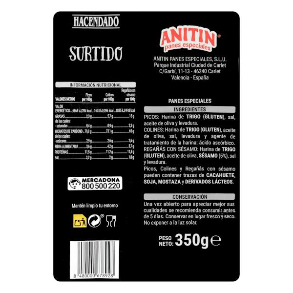 Etiqueta / ingredientes
