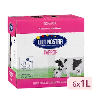Leche desnatada Llet Nostra