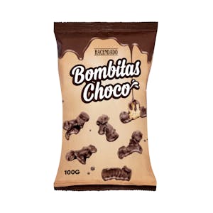 Bombitas choco Hacendado palomitas bañadas al cacao