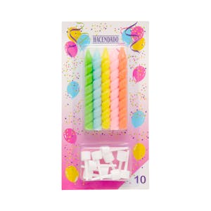 Velas de cumpleaños Hacendado
