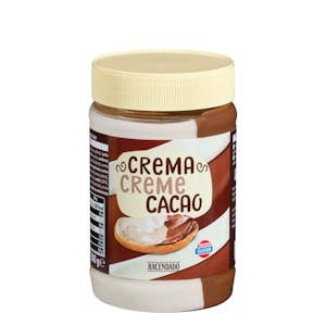 Crema al cacao con avellanas Hacendado de 2 sabores