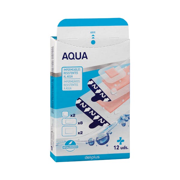 Tiras adhesivas protectoras de poliuretano Aqua Deliplus surtidas resistentes al agua