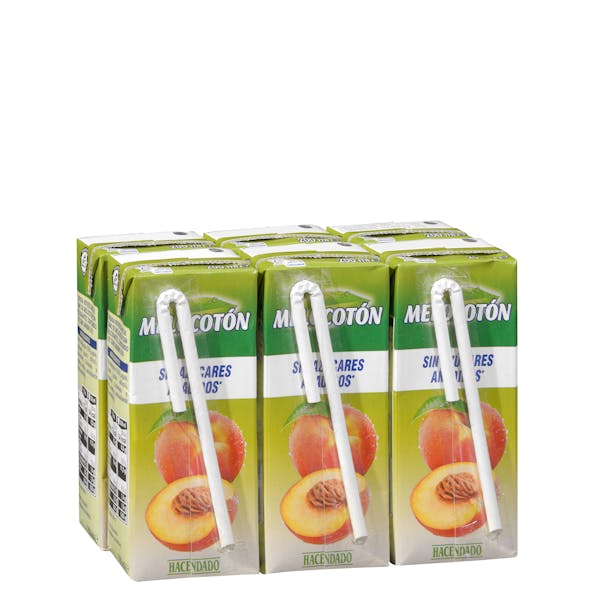 Bebida de melocotón Hacendado sin azúcares añadidos