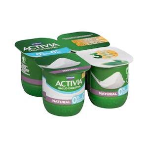 Bífidus desnatado natural Activia 0% MG 0% sin azúcares añadidos