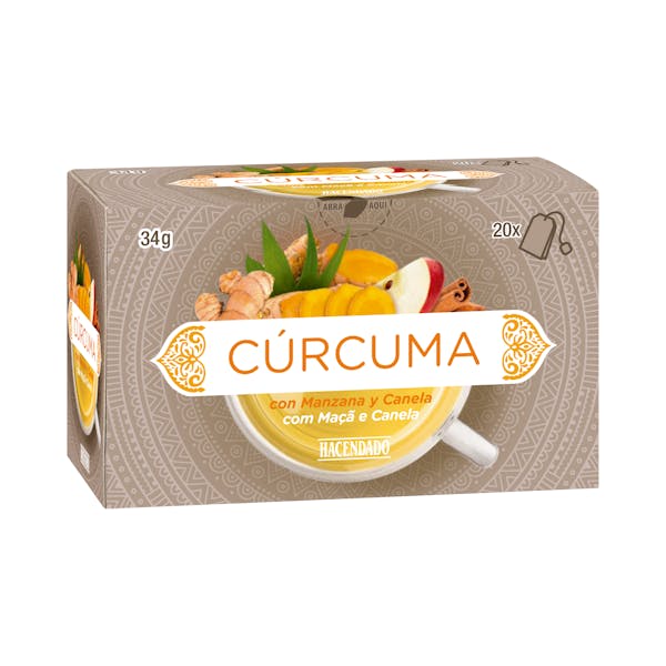 Imagen de Infusión Cúrcuma Hacendado con manzana y canela