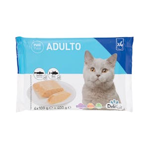 Paté gato adulto Delikuit con salmón y atún