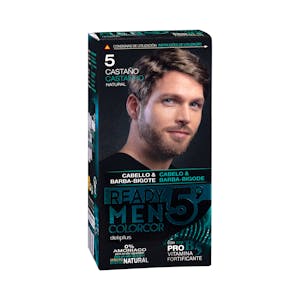 Tinte cabello hombre 0% amoníaco 5 castaño natural Colorcor