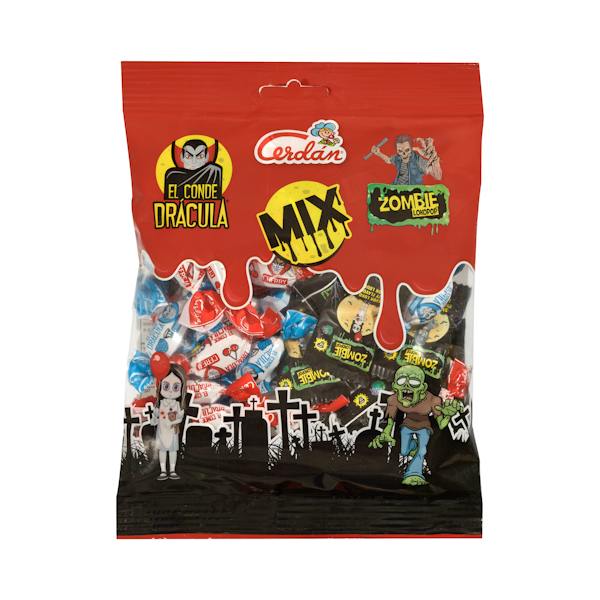Imagen de Surtido de caramelos Mix El Conde Drácula y Zombie Lokopop Cerdán