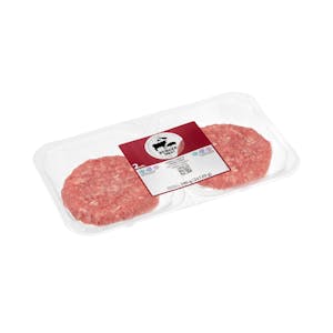Burger de vacuno y cerdo con jamón y cebolla caramelizada