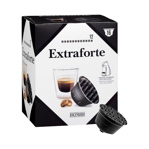 Café en cápsula extra forte Hacendado