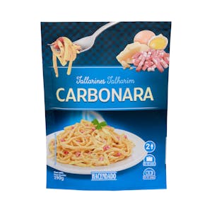 Tallarines a la carbonara Hacendado