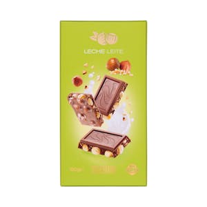 Chocolate con leche Hacendado con avellanas